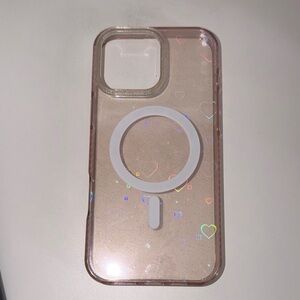 Transparent Glitter Phone Case